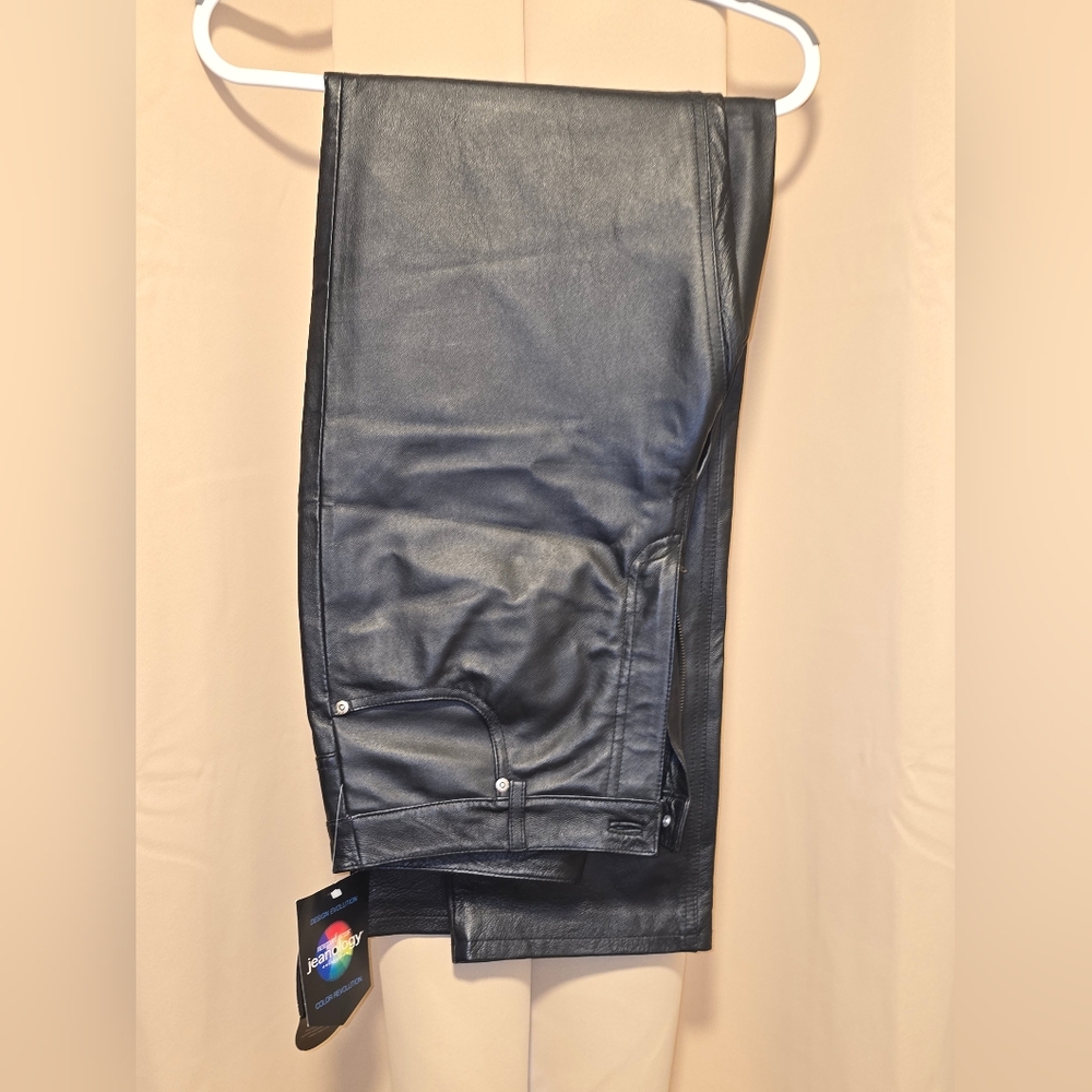 Chic Black Leather Pants